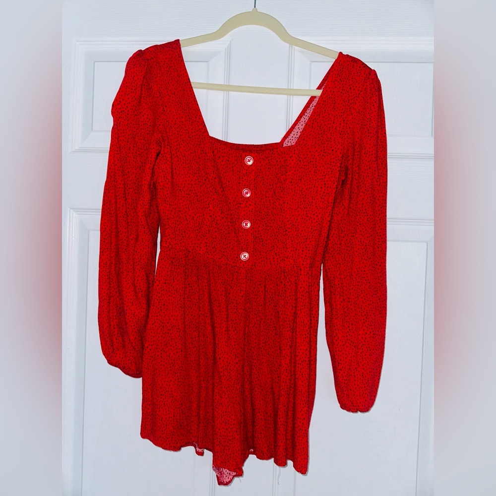 Long Sleeve Romper, XS
